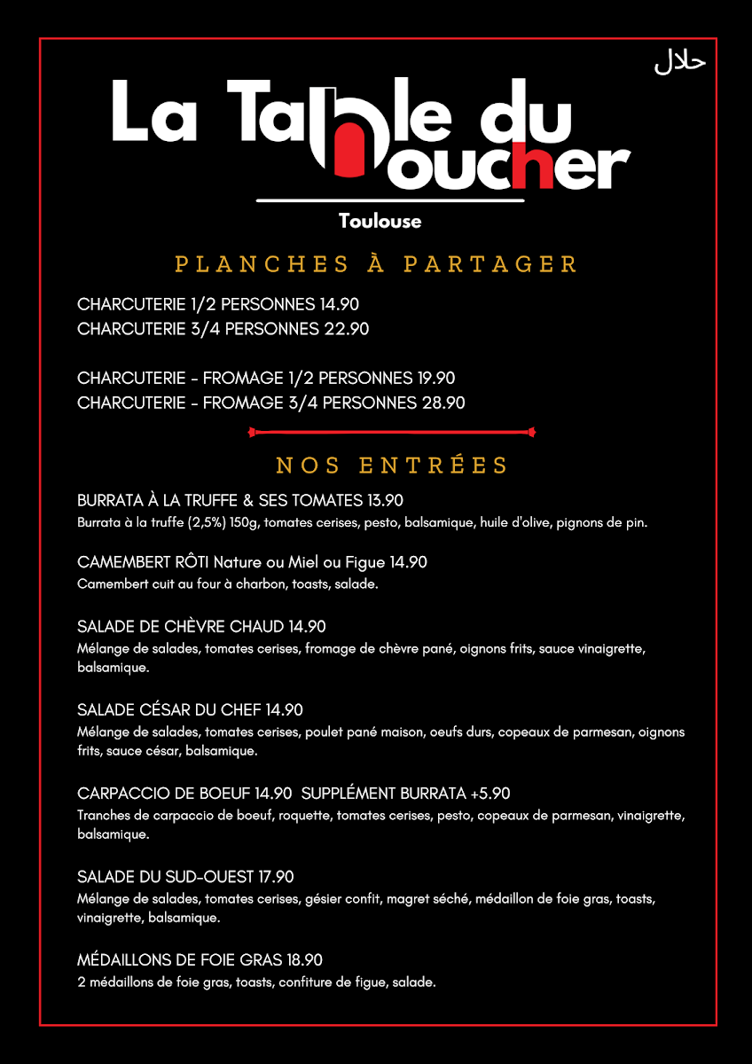 Menu La Table Du Boucher-4