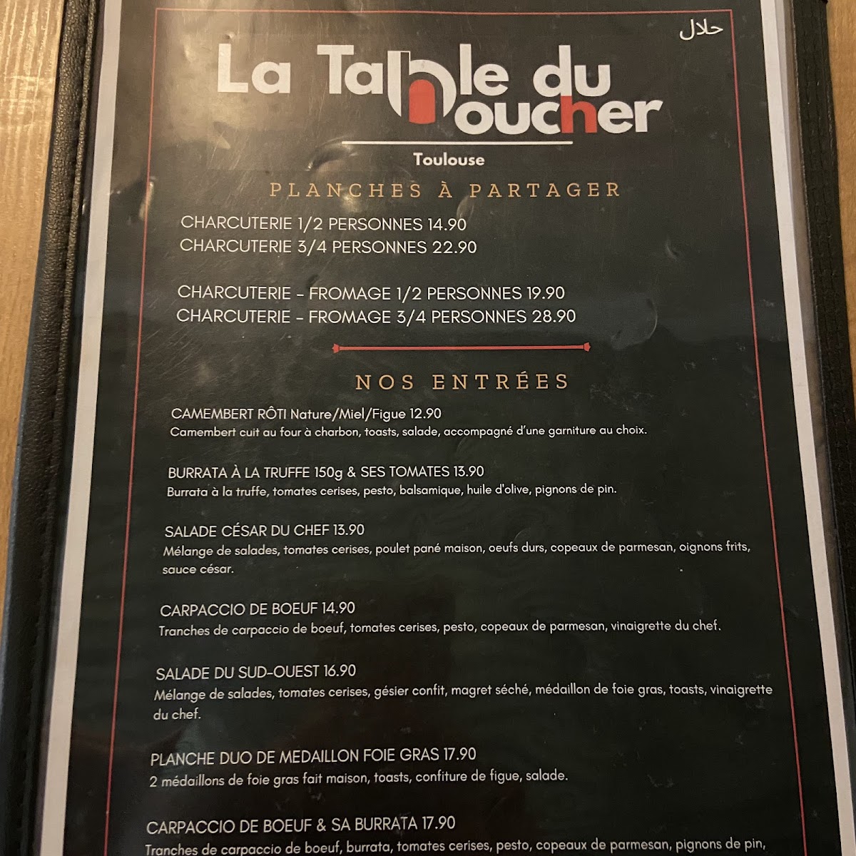 Menu La Table Du Boucher-6